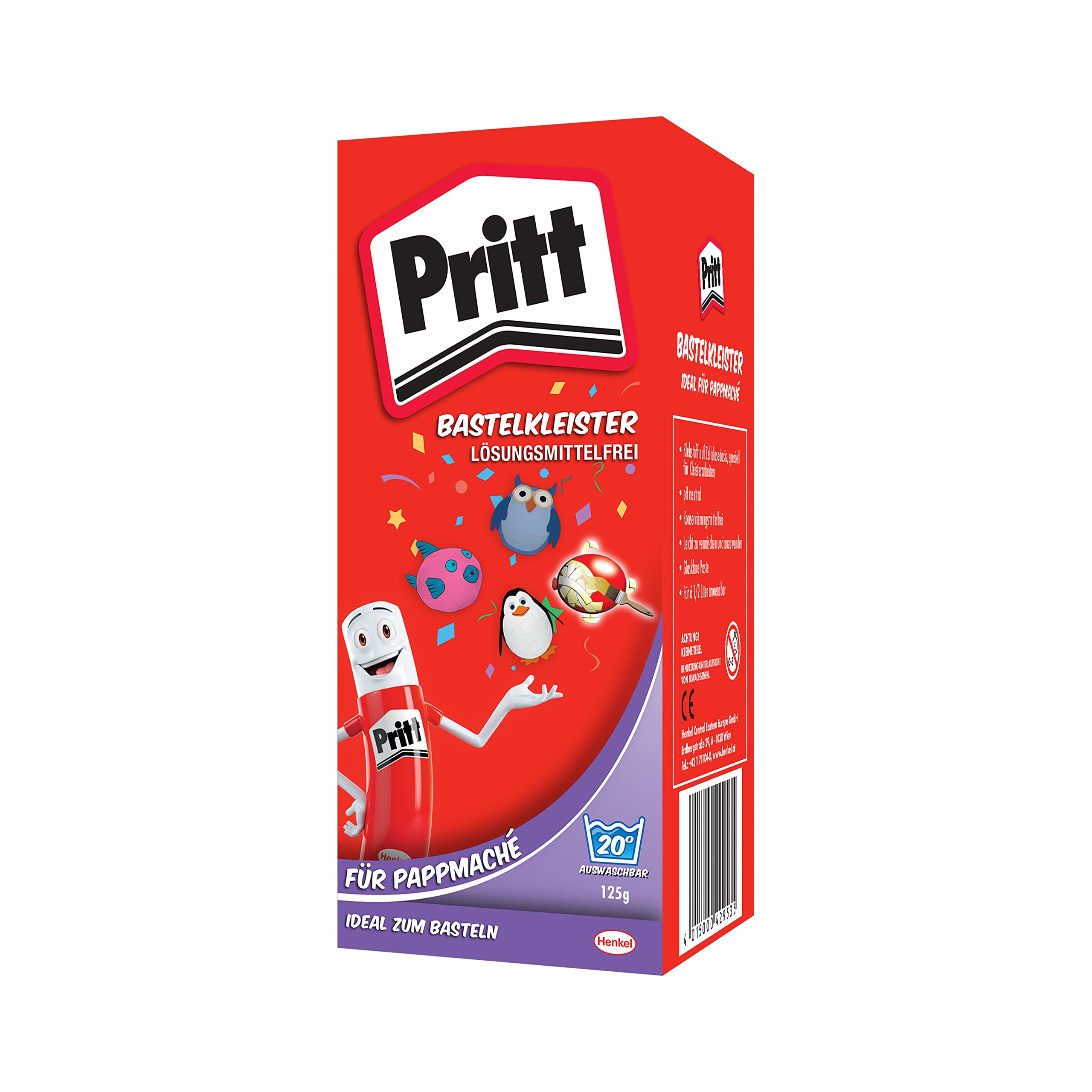Pritt Bastelkleister Pappmaché, sicher für Kinder, mit warmen Wasser auswaschbar, frei von Konservierungs- und Lösungsmitteln, 125g Pulver, 9H PMP12 Bastelkleister Vorgänger Angebot bei HelloDeals