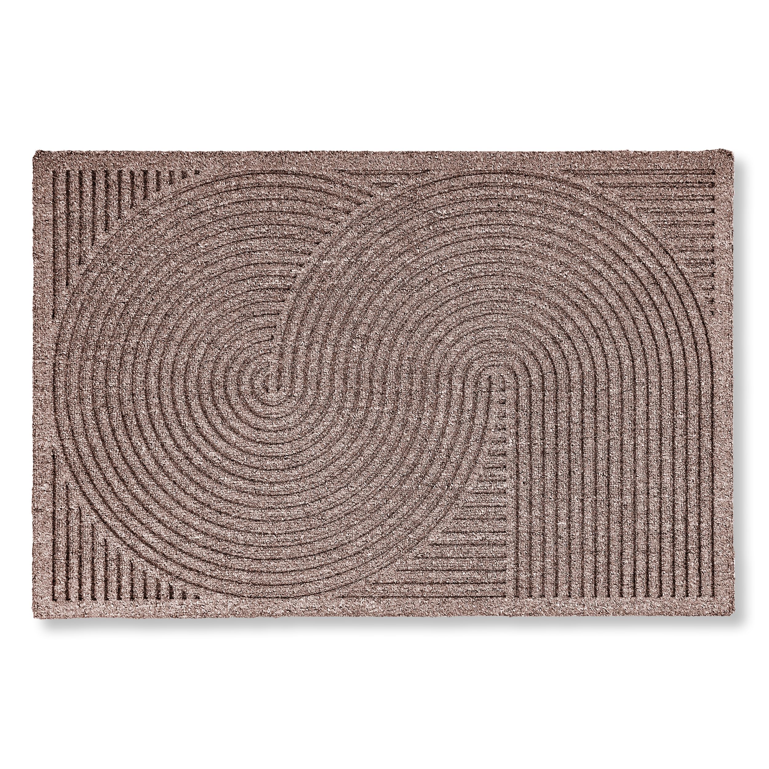 Fussmatte außen rutschfest - Schmutzfangmatte wetterfest - Outdoor Türmatte für Eingangsbereich & Balkon - strapazierfähige Fußmatte 60x90 cm beige 60 x 90 cm (Rechteckig) Beige/Braun Angebot bei HelloDeals