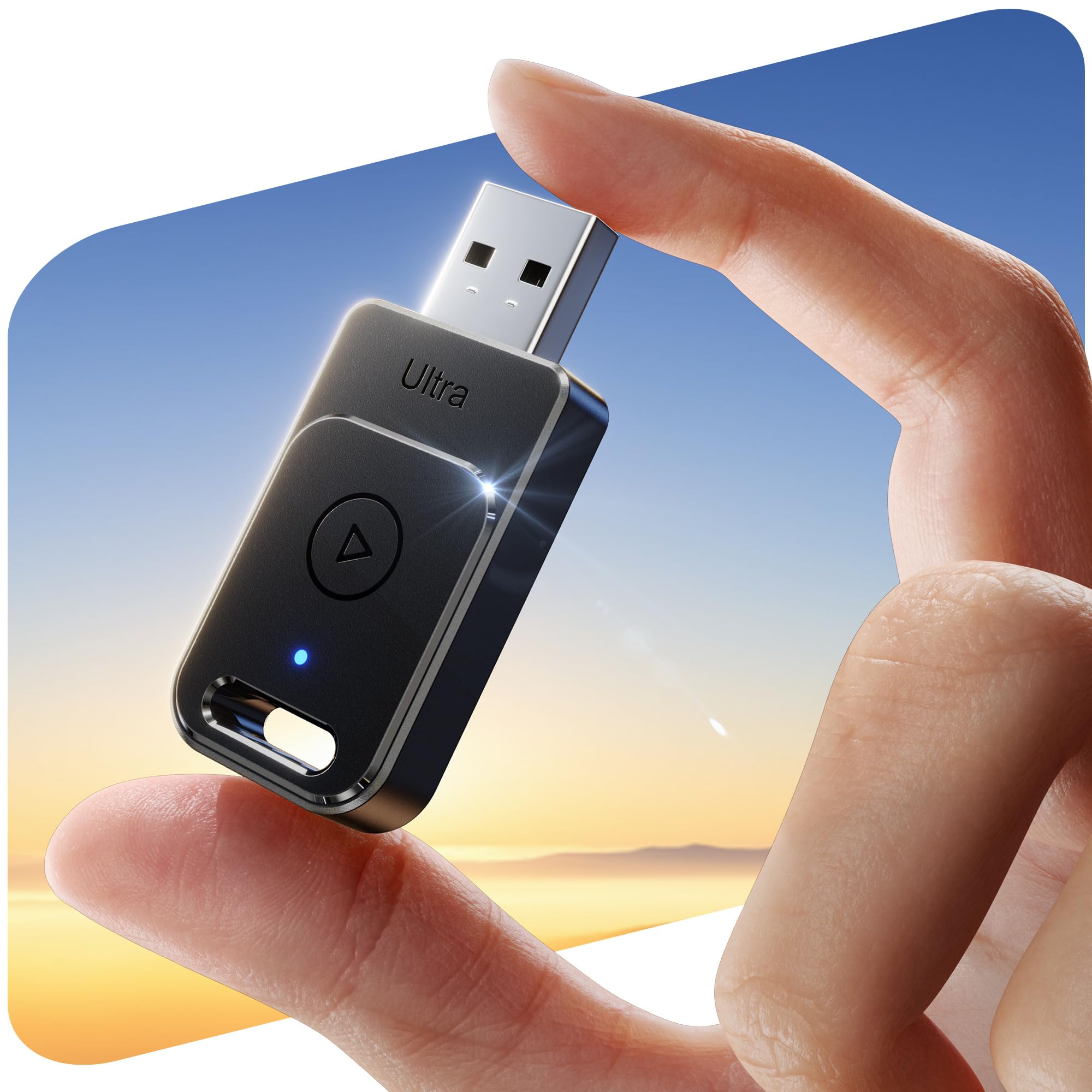 Cleviton for Apple Carplay Wireless Adapter, 3X Autoverbindung, Keine Latenz, Plug&Play, Wireless Carplay Adapter, 2025 Mini Car Play Kabellos Dongle für iPhone 5~17 &927+ Autos, USB-A/C, Mattschwarz Angebot bei HelloDeals