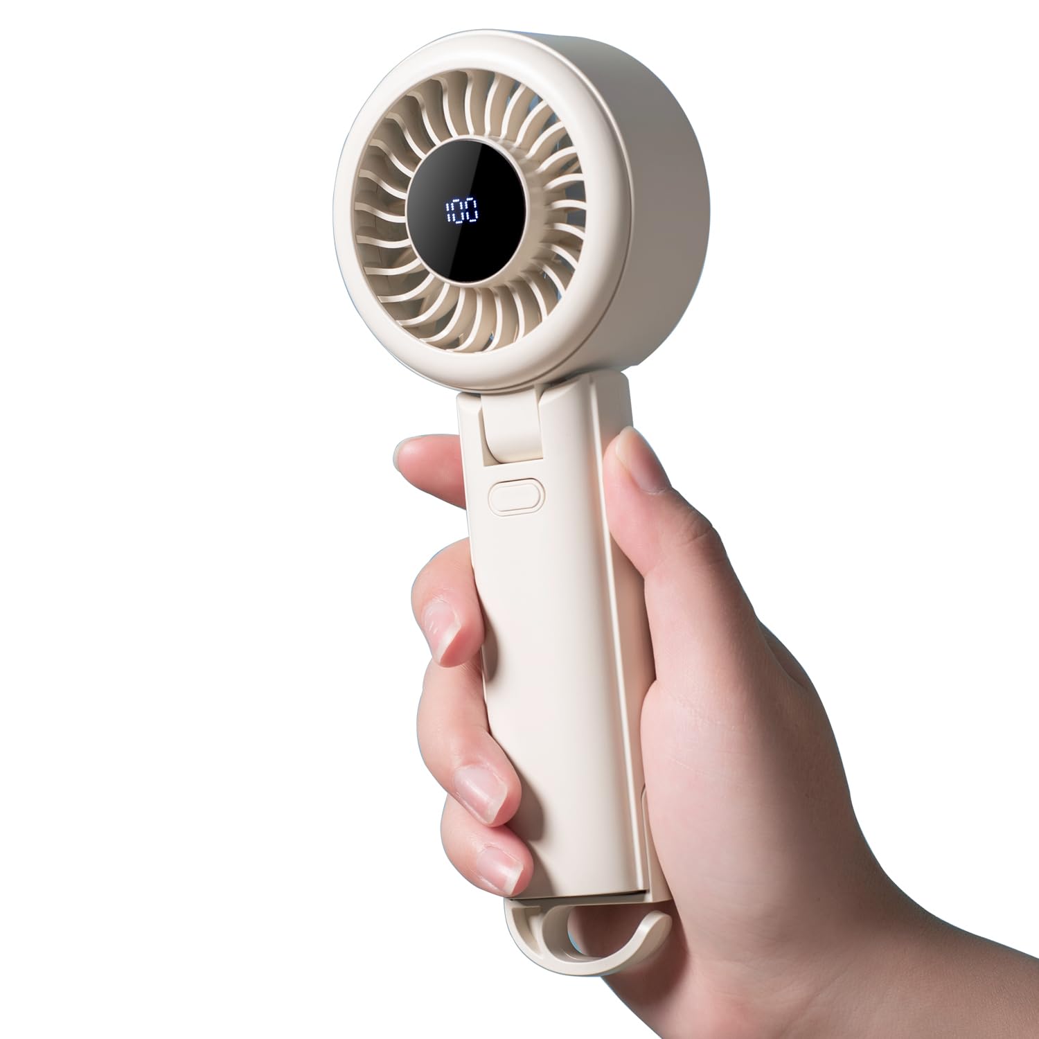 HAOHEJIA Handventilator, Mini Kleiner Ventilator Akku Aufladbar 13H Max Laufzeit 4000mAh, Tragbarer Mini Ventilator, Klappbarer 5-Geschwindigkeiten Ultra Leise 6000RPM Hohe Geschwindigkeit Angebot bei HelloDeals