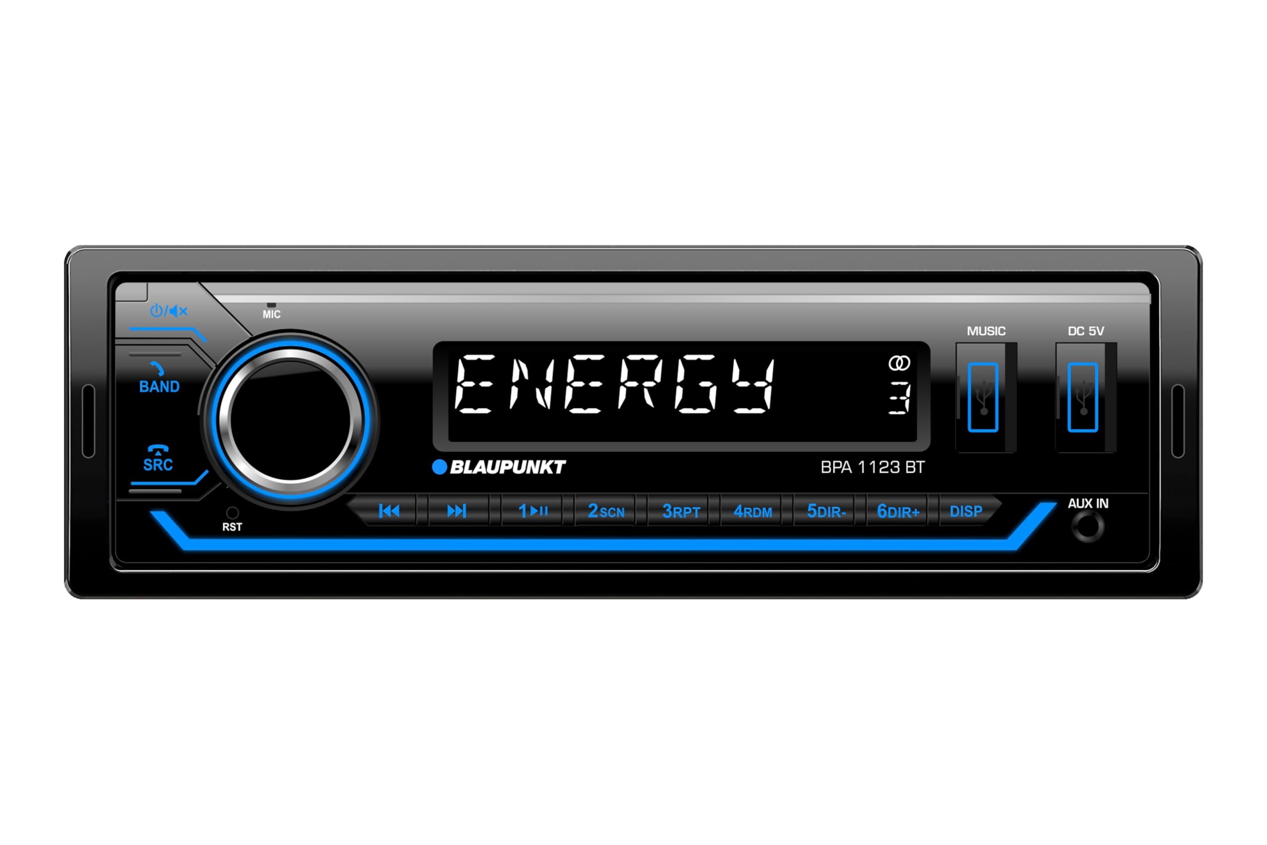 Blaupunkt BPA 1123 BT, 1-DIN Autoradio, Bluetooth, USB, Aux-Eingang, Sub-Out, Multicolour, 4x50Watt, 12V Angebot bei HelloDeals