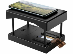 Somikon Konverter: Mobiler Scanner für 35-mm-Dias und -Negative, mit LED-Beleuchtung, App (Mobile Dia Scanner, Smartphone Diascanner, Flachbettscanner) Angebot bei HelloDeals