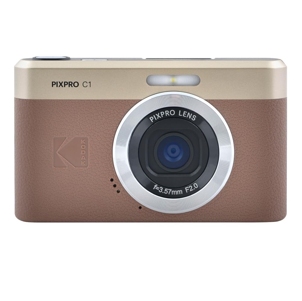 KODAK Pixpro C1 - Ultrakompakte Digitalkamera | 13MP BSI CMOS, 4X Zoom, 7.1 cm LCD-Bildschirm, LED-Blitz - Marron Angebot bei HelloDeals
