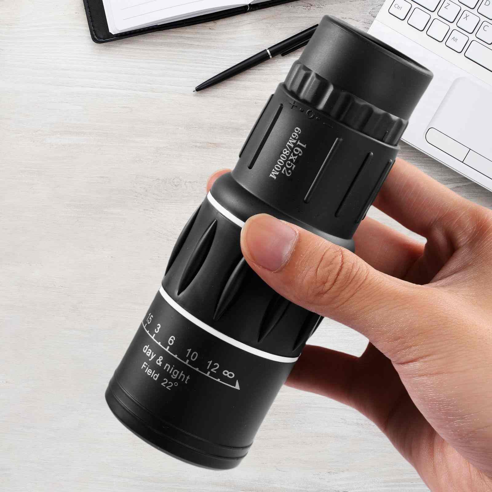 12 x 50 Monokular-Teleskop, einstellbarer Fokus und tragbares Design für Outdoor-Reisen/Camping/Jagd 104001 Angebot bei HelloDeals