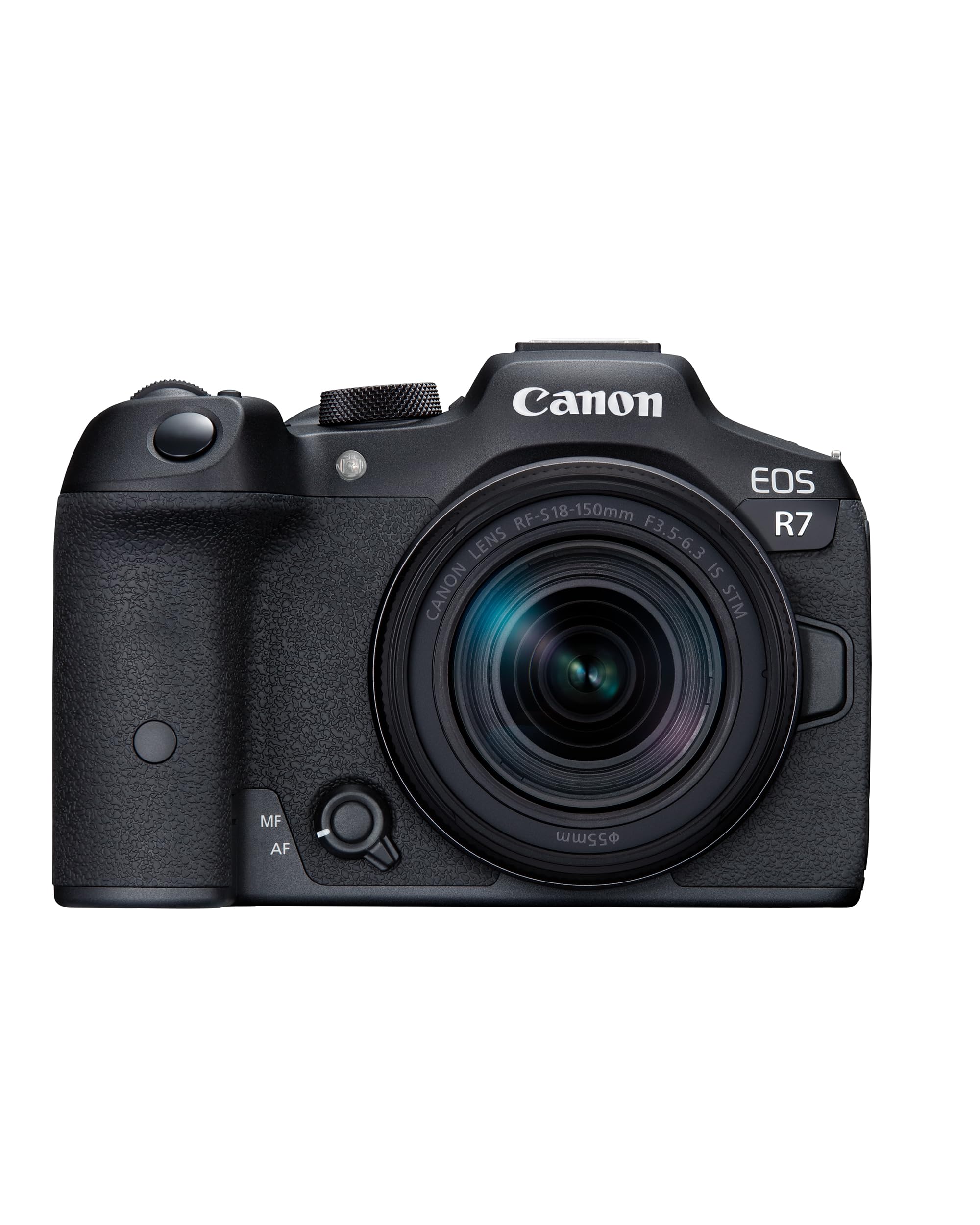 Canon EOS R7 Systemkamera mit RF-S 18–150mm Objektiv – 32,5MP APS-C CMOS-Sensor – Dual Pixel CMOS AF II, integrierte Bildkombination, UVC/UAC-kompatibel - Perfekt, um Naturmomente einzufangen Systemkamera + Objektiv RF 18-150mm Angebot bei HelloDeals