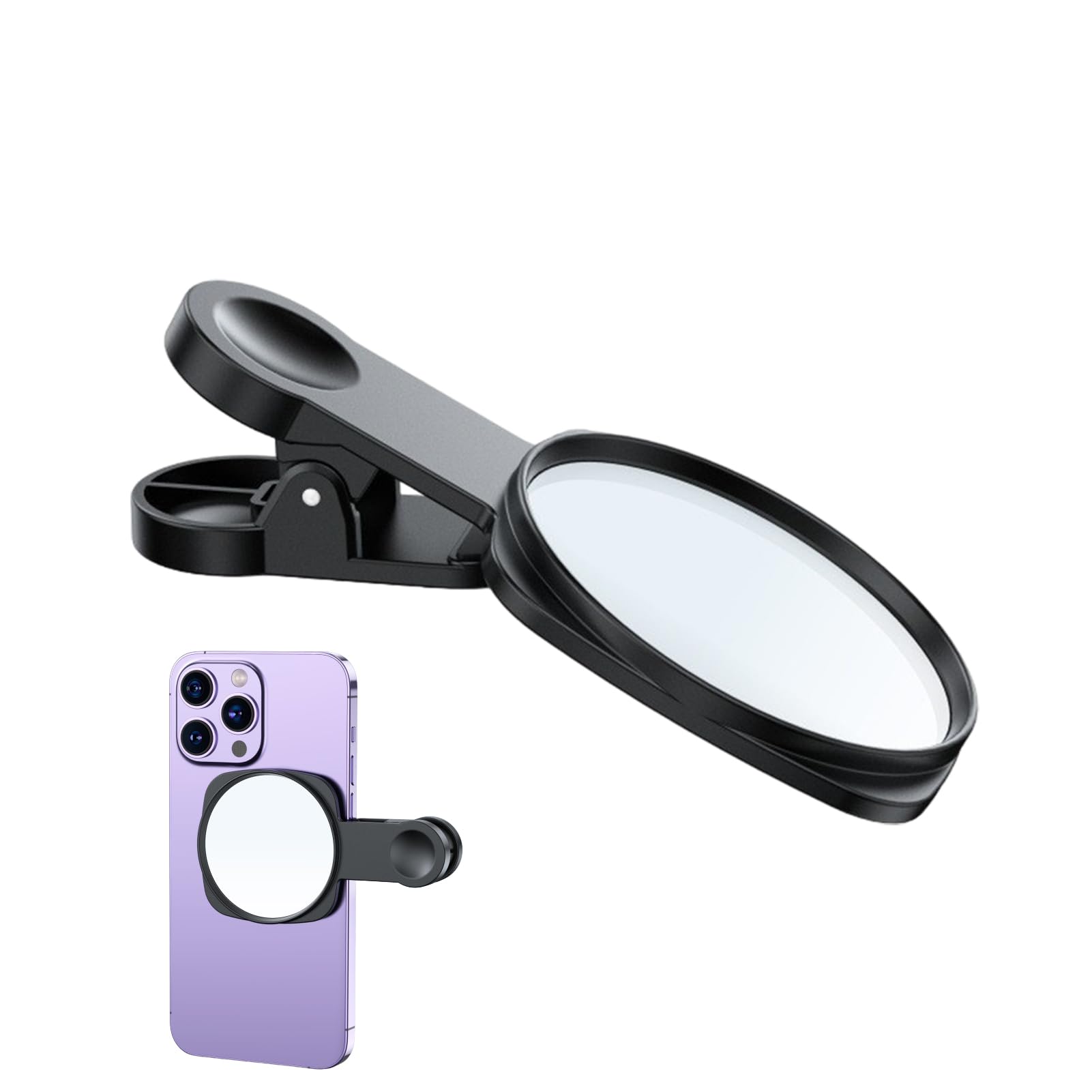 Halterung für Telefonspiegel, Kameramonitor | Bildschirmclip für Selfie-Monitor montiert - Rückkamera-Bildschirm des Telefons, Zubehör Vlog Clip für Monitorspiegel Angebot bei HelloDeals