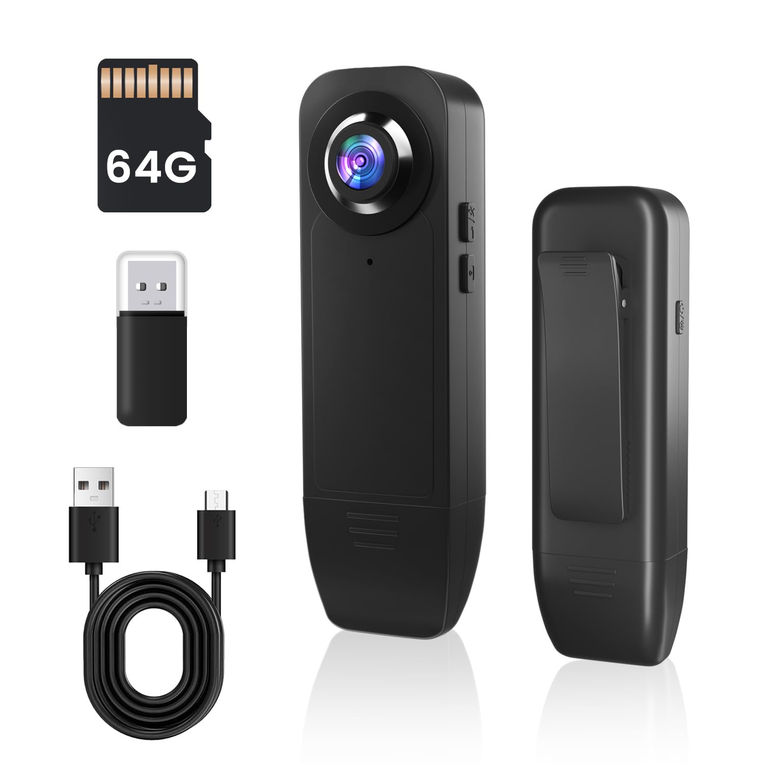 Bextgoo Bodycam, 1080P Mini Kamera ohne WLAN,Kleine Bodycam Körperkamera Mini mit 64 GB microSD-Karte Lange Akkulaufzeit Automatische Überschreibfunktion Nachtsicht Bewegungserkennung Angebot bei HelloDeals