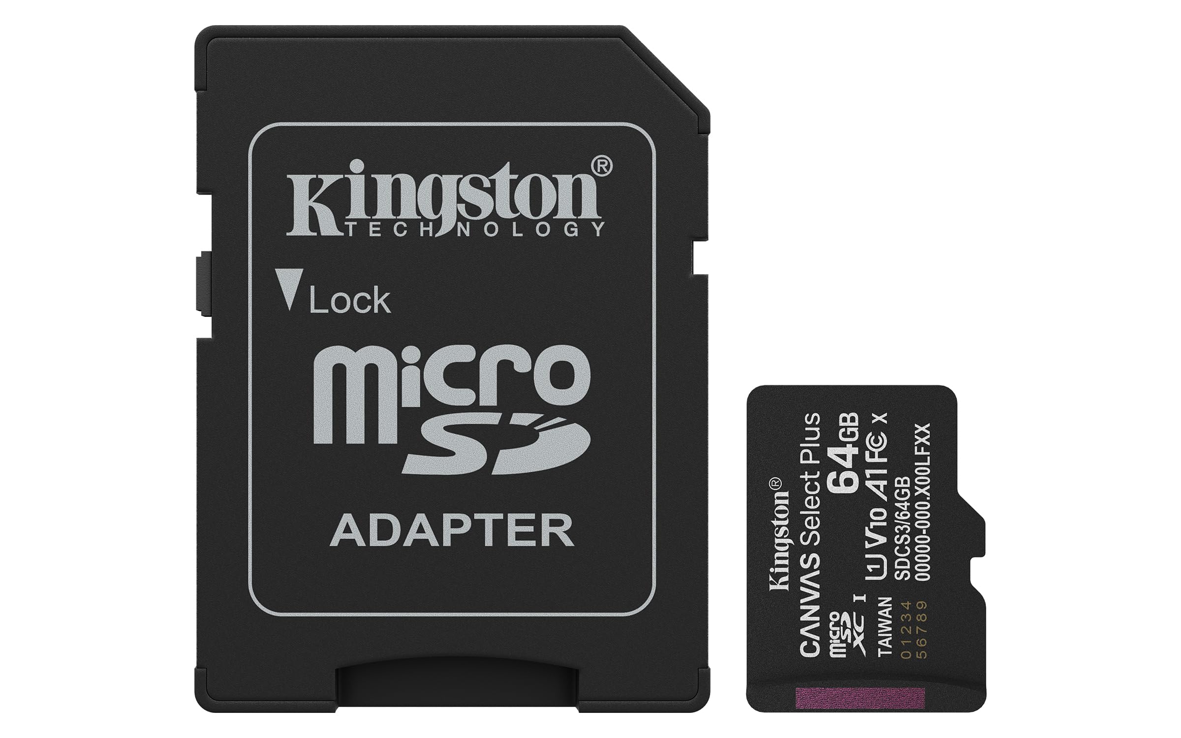 Kingston Canvas Select Plus microSD Speicherkarte 64GB microSDXC Gen3 100MB/s A1 Einschließlich SD Adapter - SDCS3/64GB Einschließlich SD Adapter 64GB Angebot bei HelloDeals