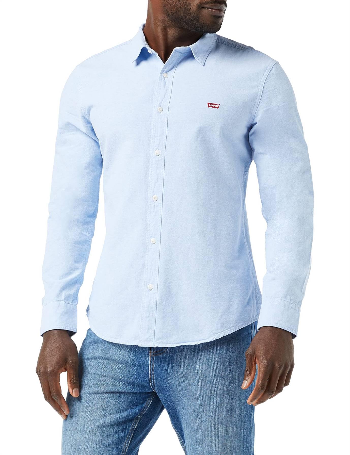 Levi's Herren Long-Sleeve Battery Housemark Slim Hemd L Allure Angebot bei HelloDeals