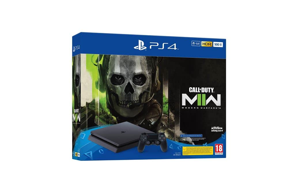 Playstation Sony 4 Slim 500GB, Black + Voucher Call of Duty Modern Warfare II Angebot bei HelloDeals
