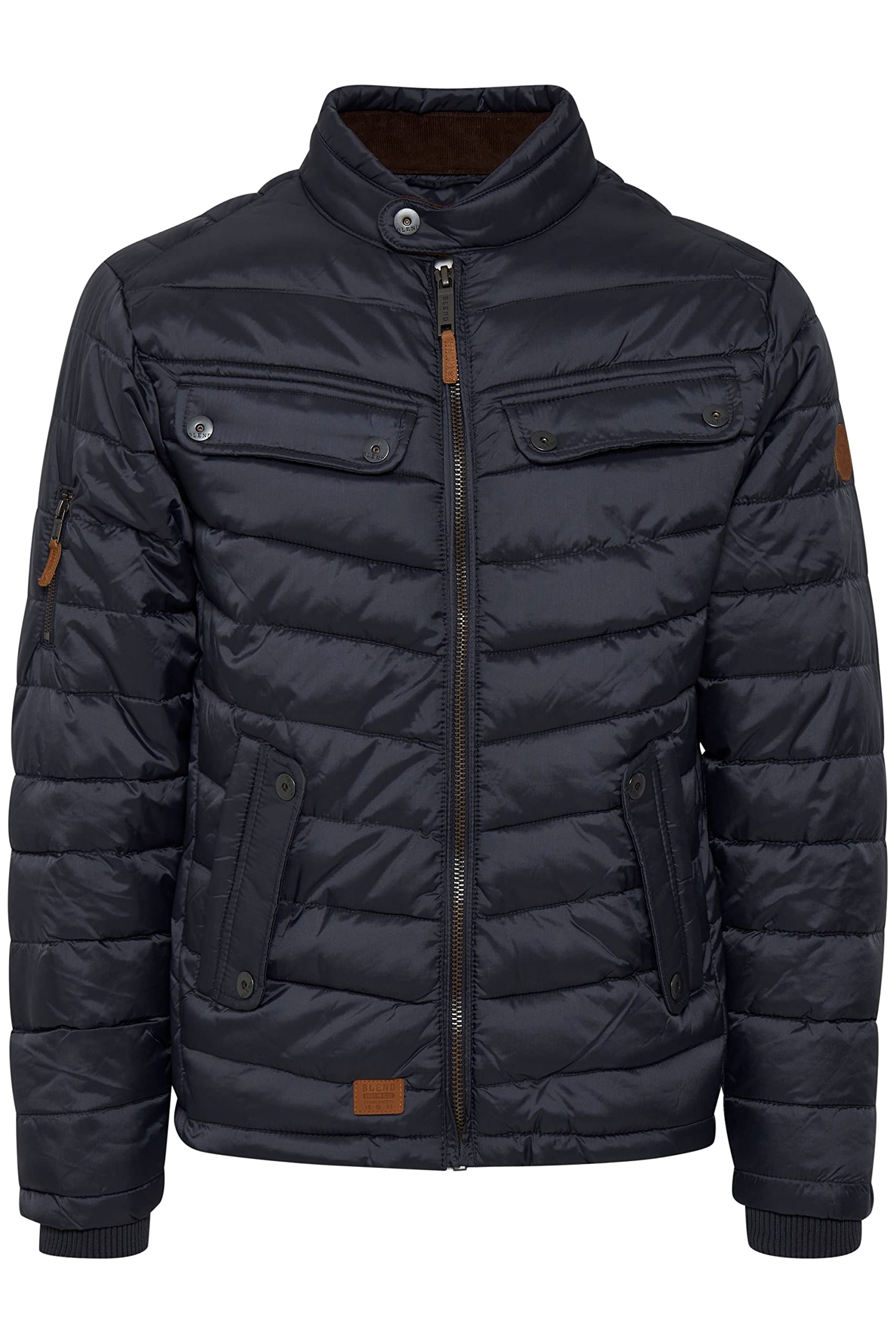 Blend BHCamaro Herren Steppjacke Übergangsjacke gefüttert mit Stehkragen XL India Ink (70151) Angebot bei HelloDeals