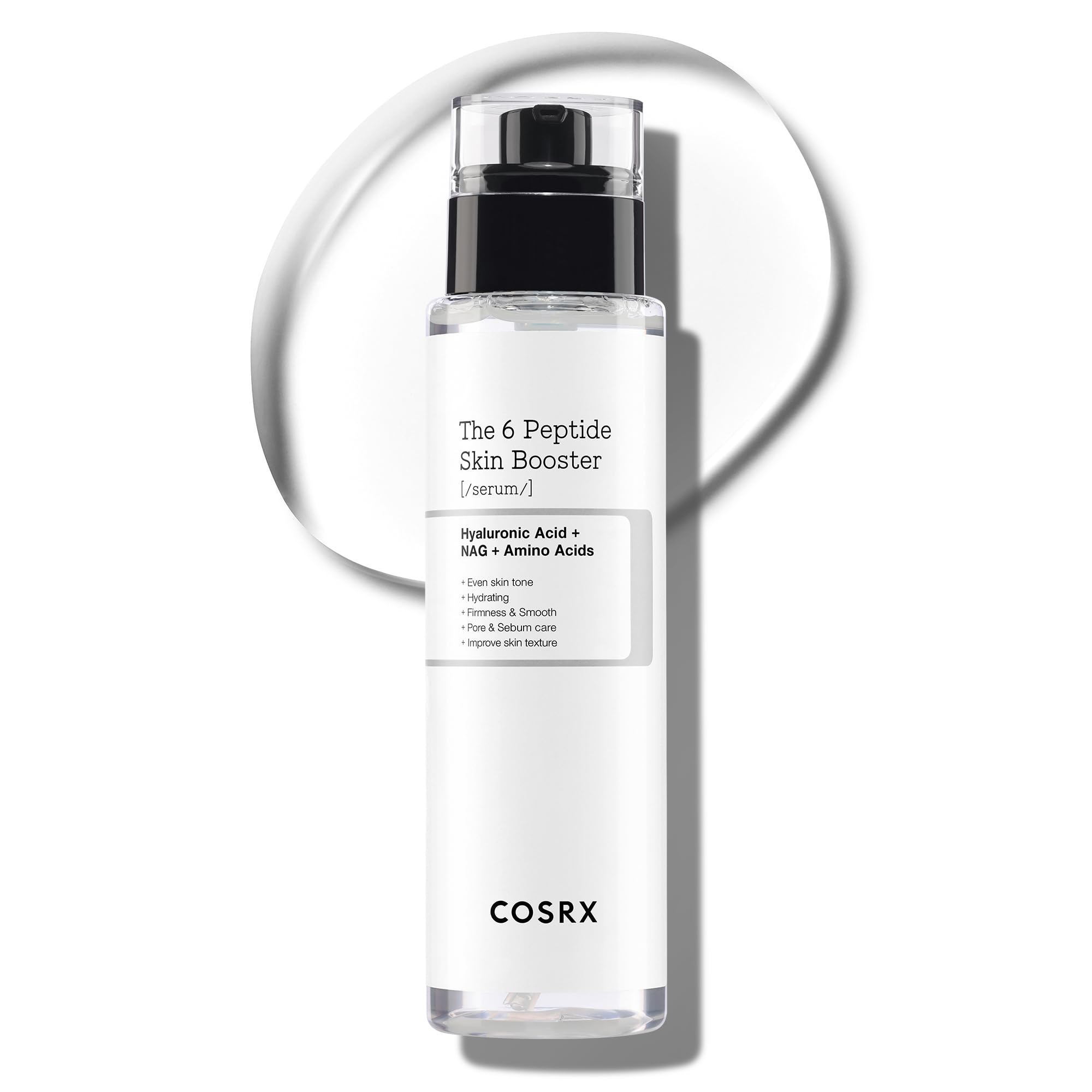 COSRX 6 Peptide Collagen Serum Gesicht & Toner Gesicht für Hauterneuerung & Straffung mit Niacinamid & Hyaluronsäure, verbessert Hautelastizität, beruhigender Hautpflege-Booster, Korean Skincare 150ml Angebot bei HelloDeals