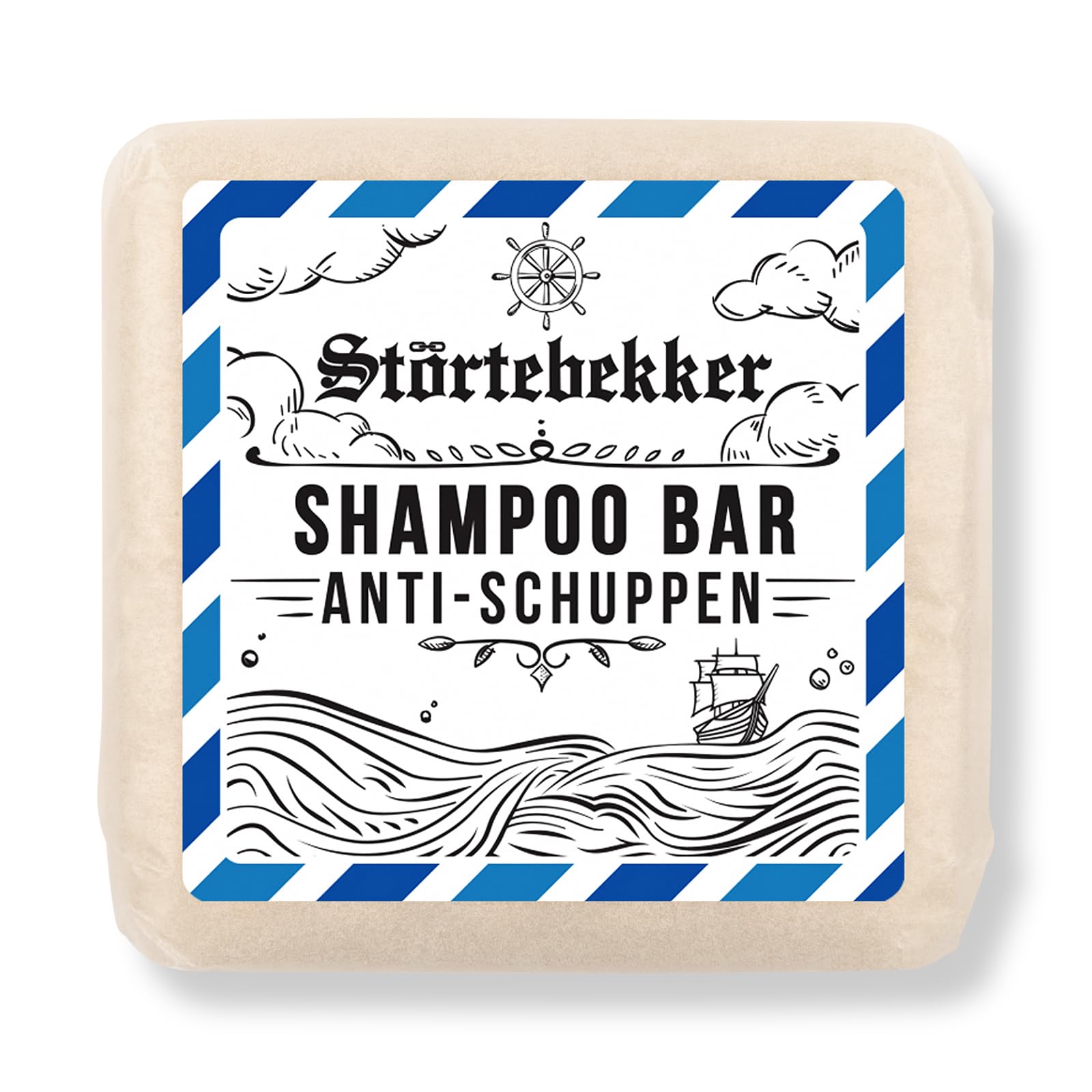 NEU: Störtebekker® Premium Festes Anti Schuppen Shampoo - Festes Shampoo Herren & Damen - 3in1 Duschseife Männer für Haare, Kopfhaut & Bart - vegan, handgefertigt (100g) 1 stück (1er Pack) Angebot bei HelloDeals