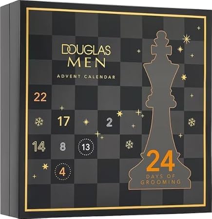 DOUGLAS Collection Beauty Adventskalender 2025 Man - 24 Pflege Beauty Kosmetik Advent Kalender für den Mann, Weihnachtskalender für Herren + Fusspflegeset Angebot bei HelloDeals
