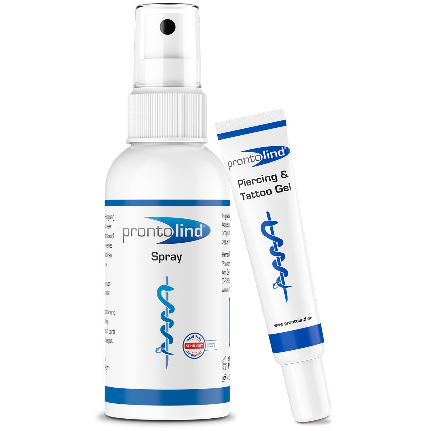 Prontolind Piercingpflegeset | bestehend aus Prontolind Spray 75ml & Gel 10ml | zur Reinigung und Pflege von Piercings, Tunnels, Plugs und Bodymodifications Angebot bei HelloDeals