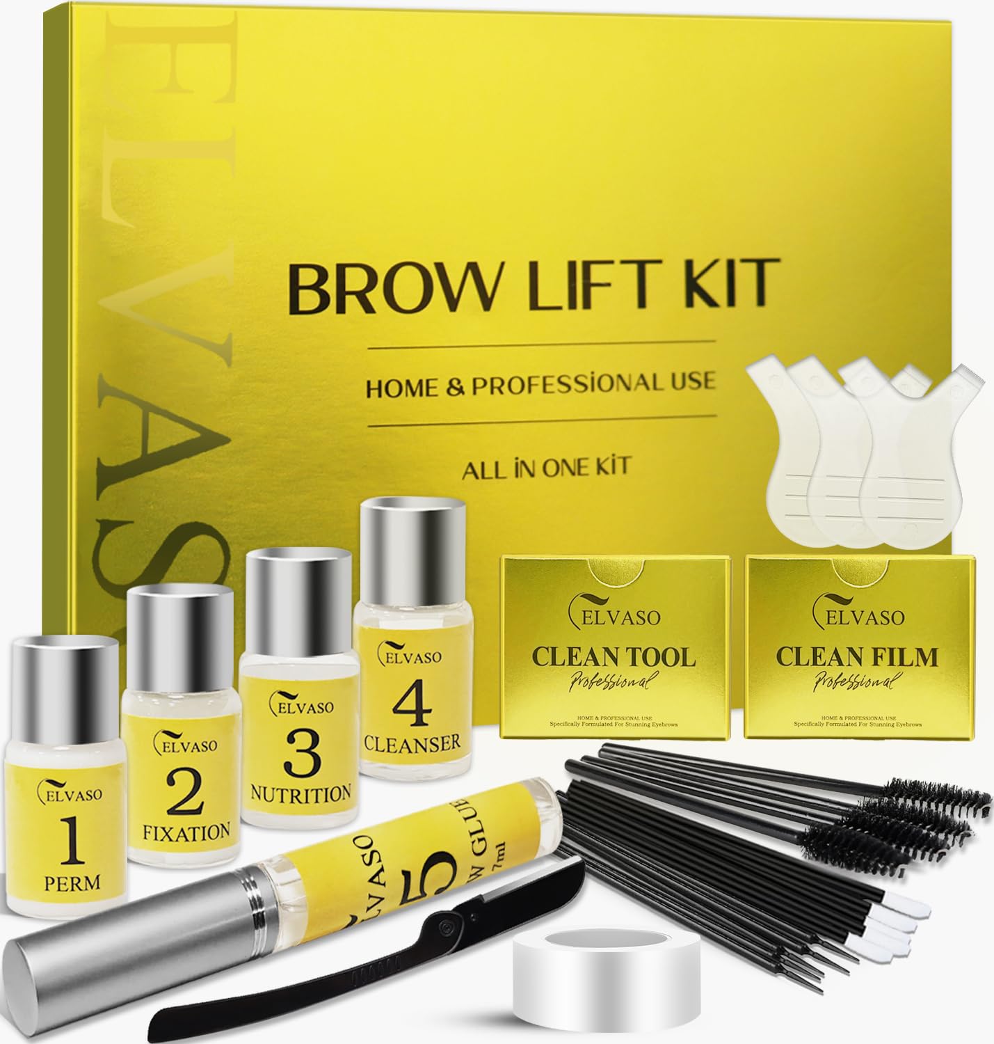 Augenbrauen Lifting Set, DIY Brow Lifting Set für Zuhause, Sofortiger Salon-Effekt für Vollere, Dichtere 3D-Augenbrauen, Einfach in der Anwendung & Lang Anhaltendes Ergebnis, Brow Lamination Kit Angebot bei HelloDeals