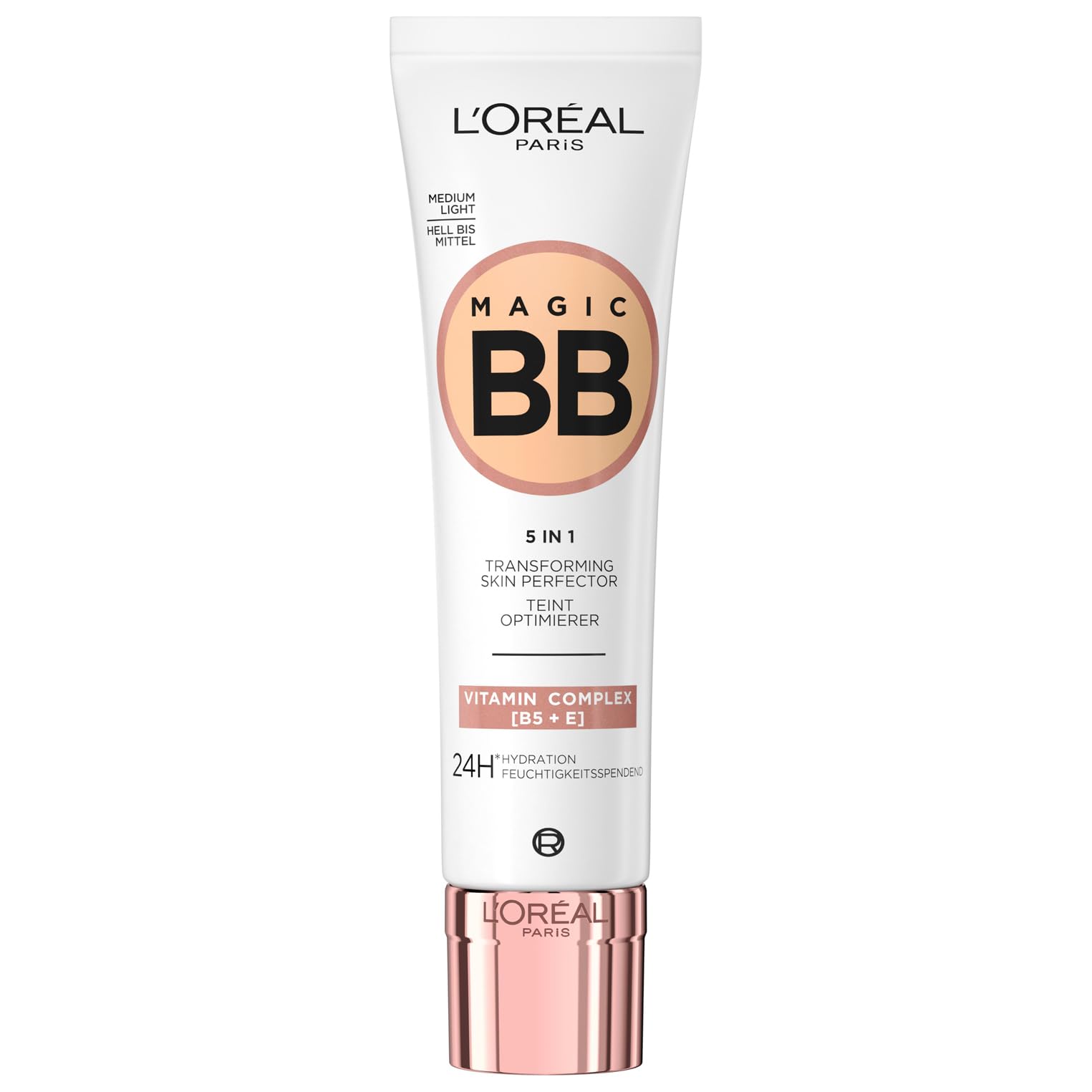 L'Oréal Paris Getönte Tagescreme, Für 24h Feuchtigkeit und einen ebenmäßigen Teint, Magic BB Teint Optimierer, Nr. 03 Medium Light (Mittel Hell), 1 x 30 ml 03 Medium Light 30 ml (1er Pack) Angebot bei HelloDeals