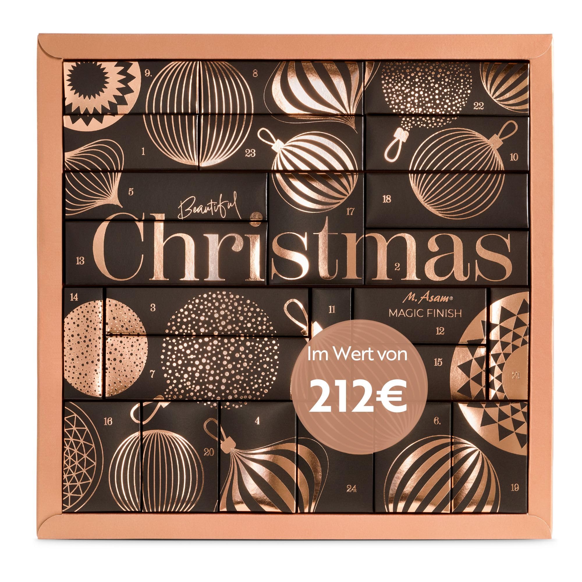 M. Asam MAGIC FINISH Adventskalender 2025 – Adventskalender im Wert von 212€, mit 24 Beauty-Überraschungen, Kosmetikadventskalender für Frauen, Weihnachtskalender Make-up 02 - 2025 - MAGIC FINISH Kalender Angebot bei HelloDeals