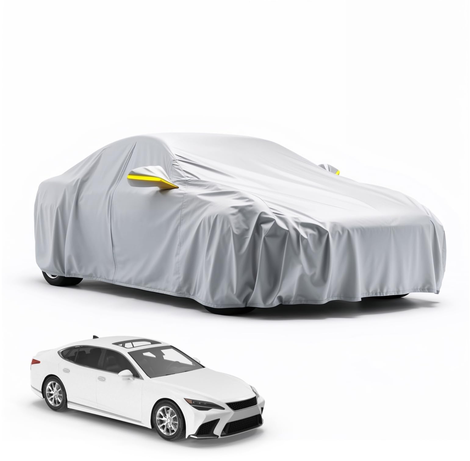 Autoplane Abdeckplane - Auto Abdeckung & universale Autoschutzhülle - Autogarage - Car Cover - wasserdicht & wetterfeste Autoplane - 430 * 175 * 150 cm Normal (430 * 175 * 150 cm) Angebot bei HelloDeals