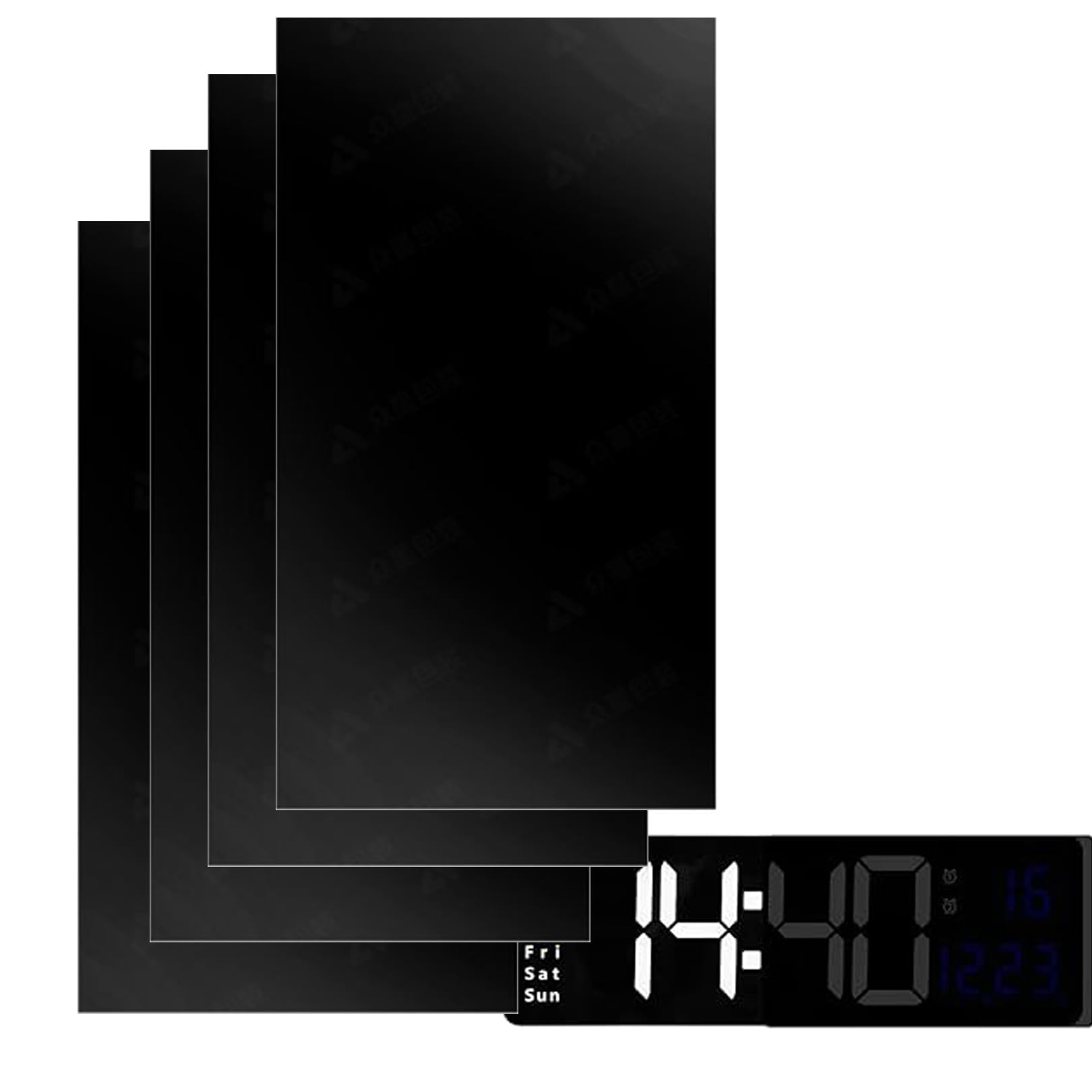 4 Blätter Tönungsfolie Fenster,Dimmer Led Licht Verdunkelungsfolie Folie Aufkleber,Auto Abdunkeln Abdeckung Film,Hitzebeständig Blocking Lampen Fensterfolie, für Screen Lampe Lichtblocker(Schwarz) Angebot bei HelloDeals