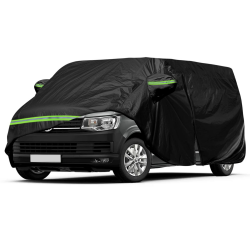 Autoabdeckung Ersatz für VW T5 T6 SWB, Wetterfeste UV-beständige Autoabdeckung Vollgarage Ersatz für VW Transporter Multivan Caravelle (für VW T5 T6 SWB, L490(470-490cm)) Schwarz Maßgeschneidert für VW T5 T6 SWB, L490(470-490cm) Angebot bei HelloDeals