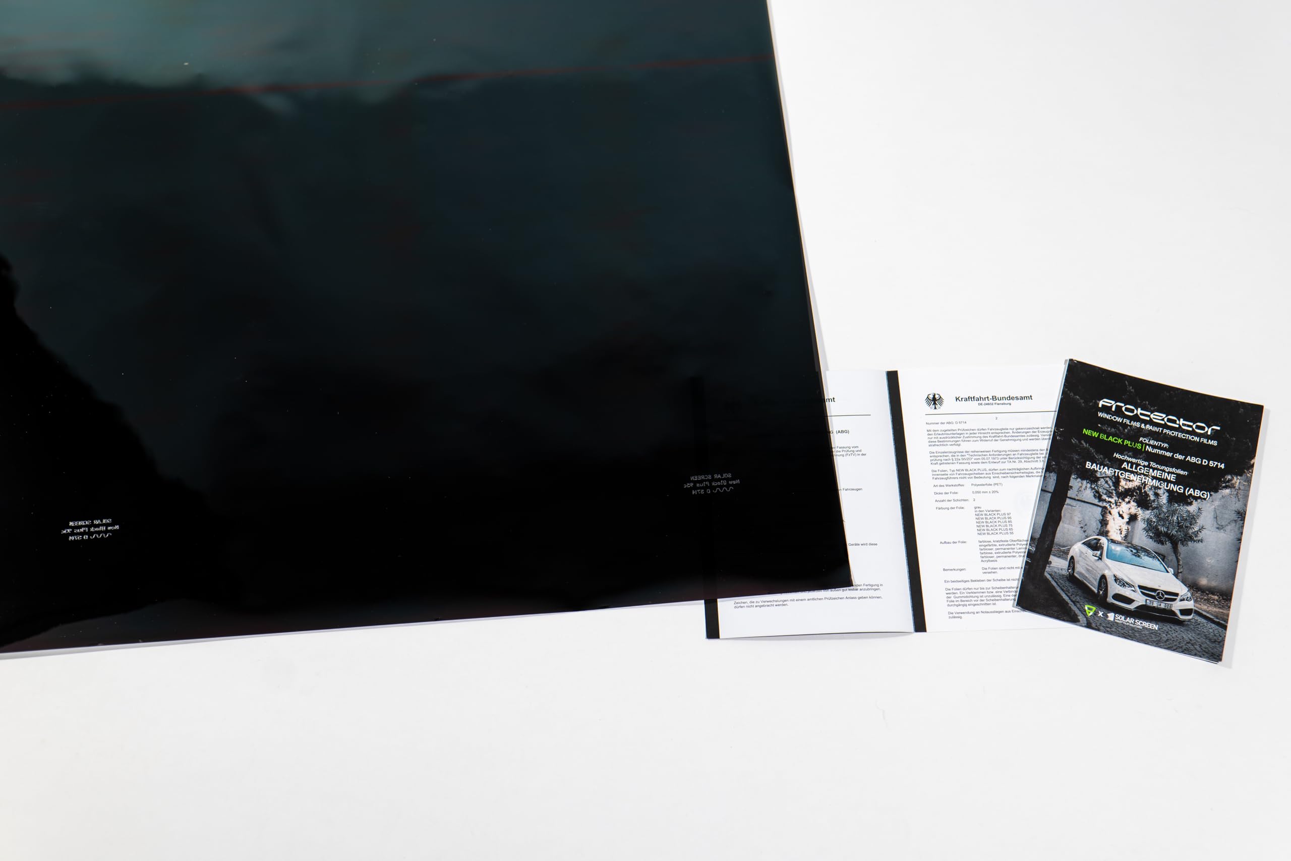 Solar Screen - New Black Plus 95 C 51cm - 95% Tönungsfolie für Auto Scheiben inkl. ABG/ABE - Meterware am Stück: 1 STK. = 1 Meter New Black Plus 95 C / 95% 51cm Breite Angebot bei HelloDeals