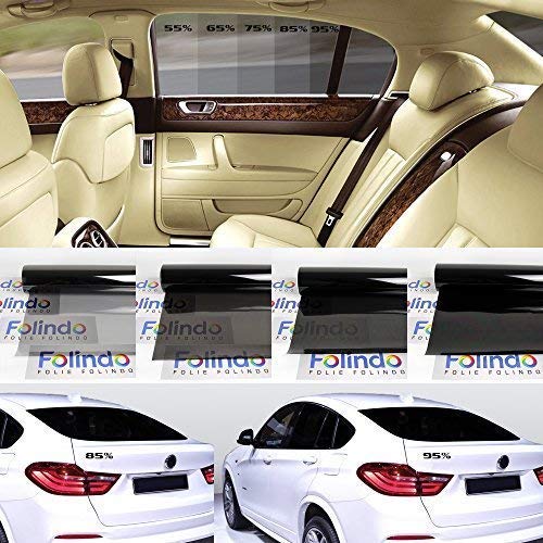 Solar Screen 8,22€/m² Profi Auto Tönungsfolie Medium Schwarz 75% Scheibenfolie 51cm Breite Black Plus 75c Scheibentönungs-Folie Ink ABG Angebot bei HelloDeals