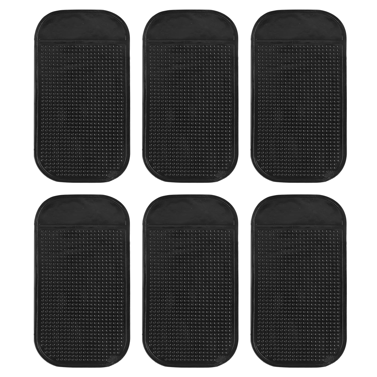 6 Stück Auto Armaturenbrett Anti Rutsch Matten, rutschfeste Anti Rutsch Pads für Handy, Schlüssel, Münzen & Brille, Wiederverwendbare Auto Antirutschmatte als Ablage Auto 14×8 cm Angebot bei HelloDeals