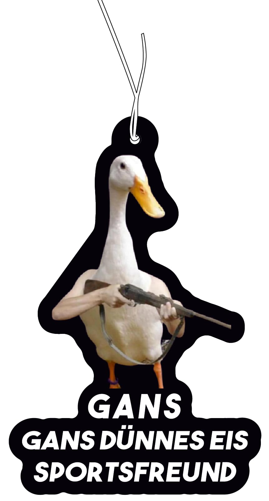 2x Duftbaum mit Gans dünnes Eis Sportsfreund Motiv, Auto Duftspender, Duftbaum Auto tuning, Lufterfrischer, Duftanhänger Angebot bei HelloDeals
