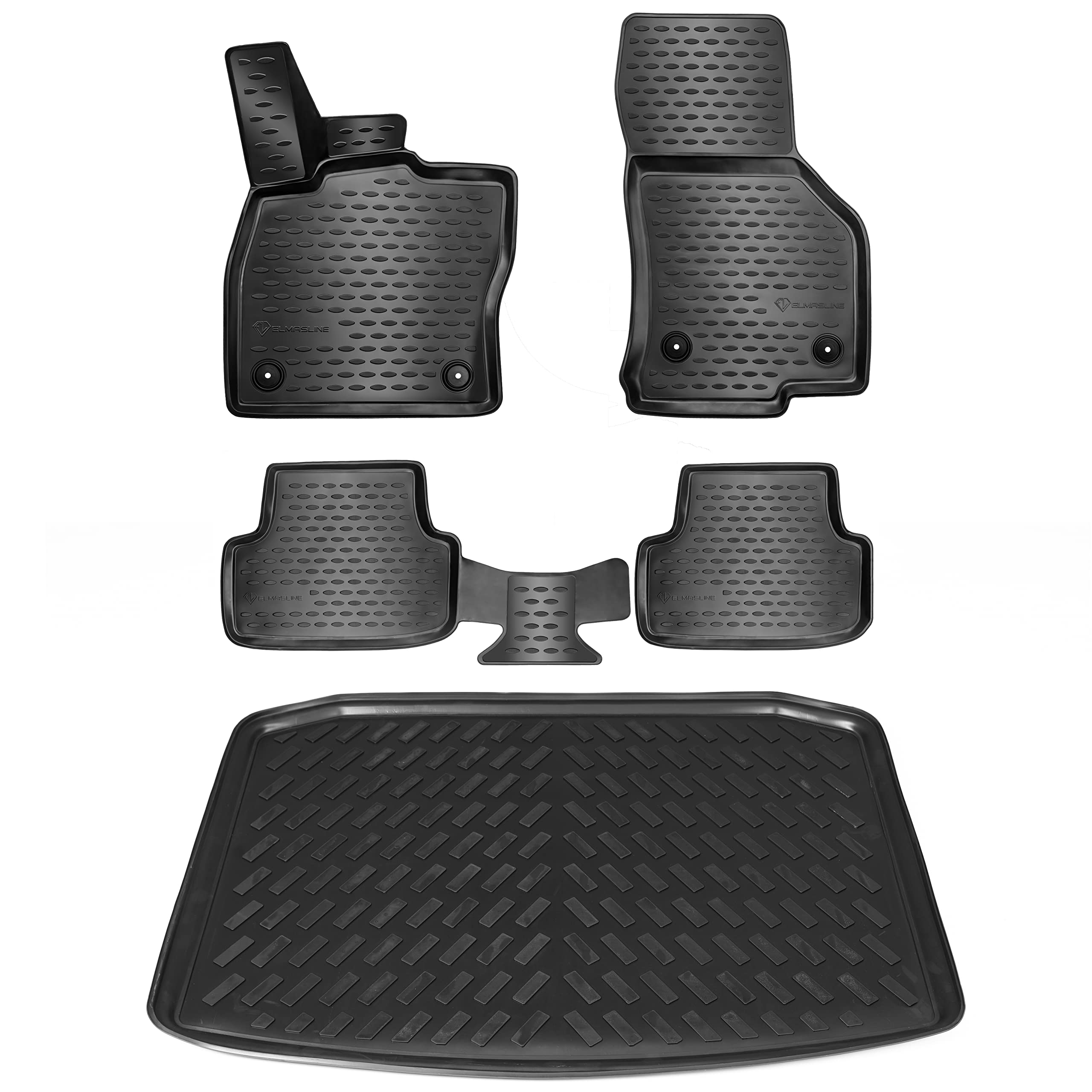 ELMASLINE 3D Gummimatten & Kofferraumwanne Set für Mazda CX-30 2019-2025 | Zubehör Fußmatten Angebot bei HelloDeals