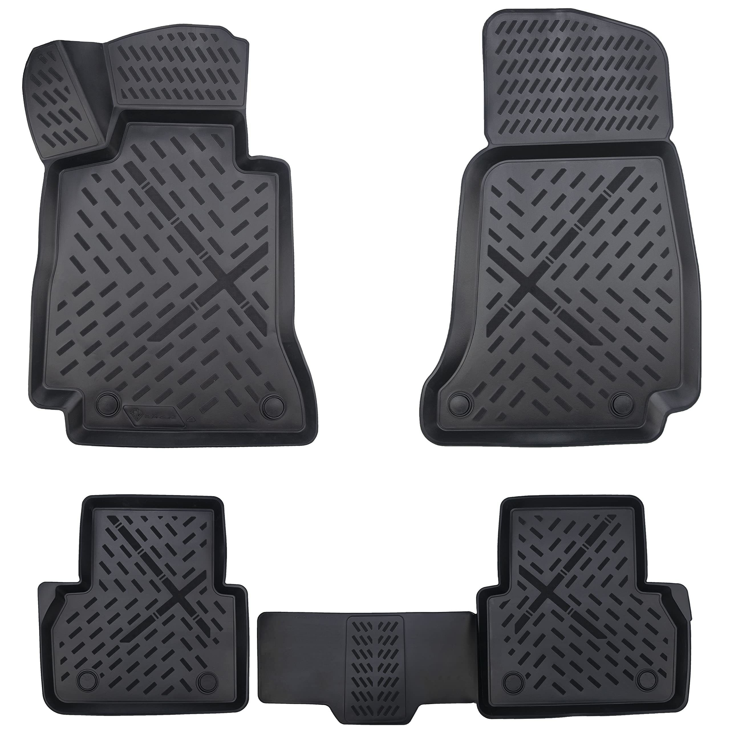 ELMASLINE 3D Gummimatten Set für Mercedes E-KLASSE W213/S213 2016-2023 | Extra hoher 5cm Rand | Zubehör Fußmatten W213(Baujahr ab 2016) Angebot bei HelloDeals