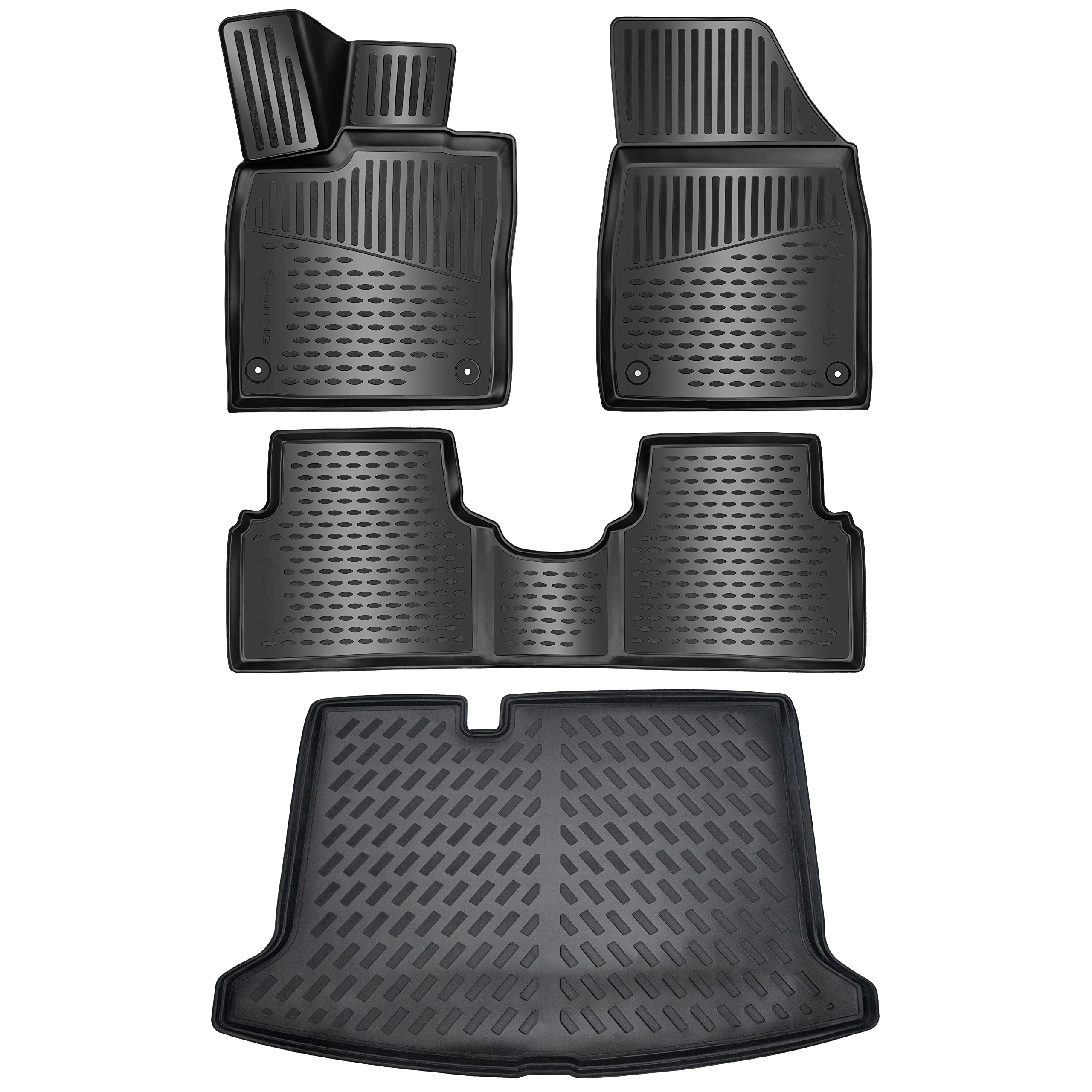 ELMASLINE 3D Gummimatten & Kofferraumwanne für Cupra Born 2021-2025 | Extra hoher 5cm Rand | Zubehör | Passend für den Standard-Ladeboden (passt Nicht in variablen Ladeboden) Angebot bei HelloDeals