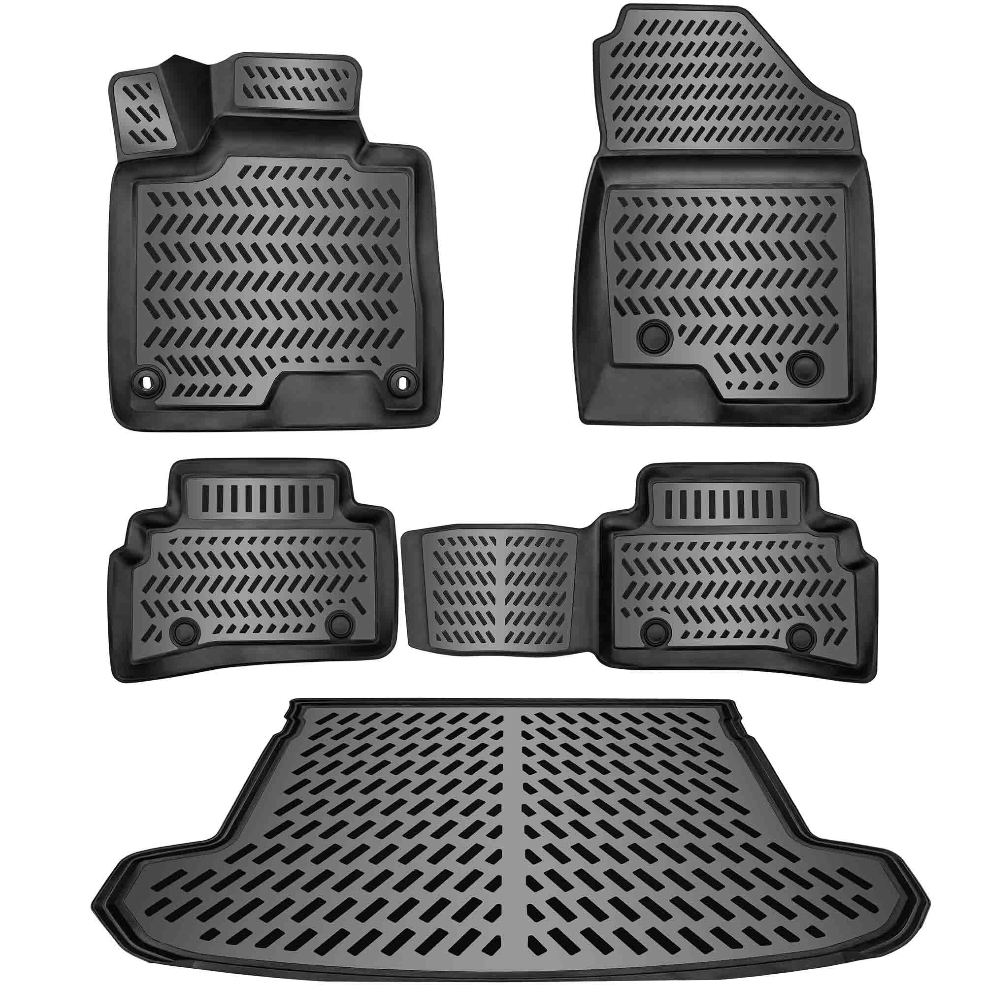 ELMASLINE 3D Gummimatten + Kofferraumwanne Set für Hyundai Tucson 2021-2025 | Hoher Rand | Passt Nicht in Plug-In-Hybrid! | Modelle Ohne Subwoofer Angebot bei HelloDeals