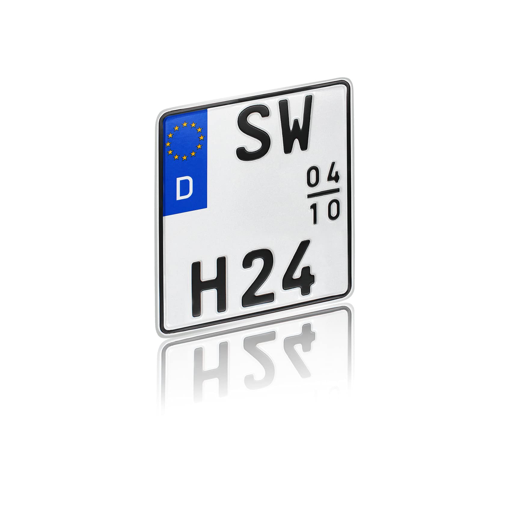 Finest Folia DIN-zertifizierte EU Kfz Saison Kennzeichen für Motorrad alle Größen 180x200 220x200 offizielle Nummernschilder Wunschkennzeichen (13 Kennzeichen Motorrad Saison) Angebot bei HelloDeals