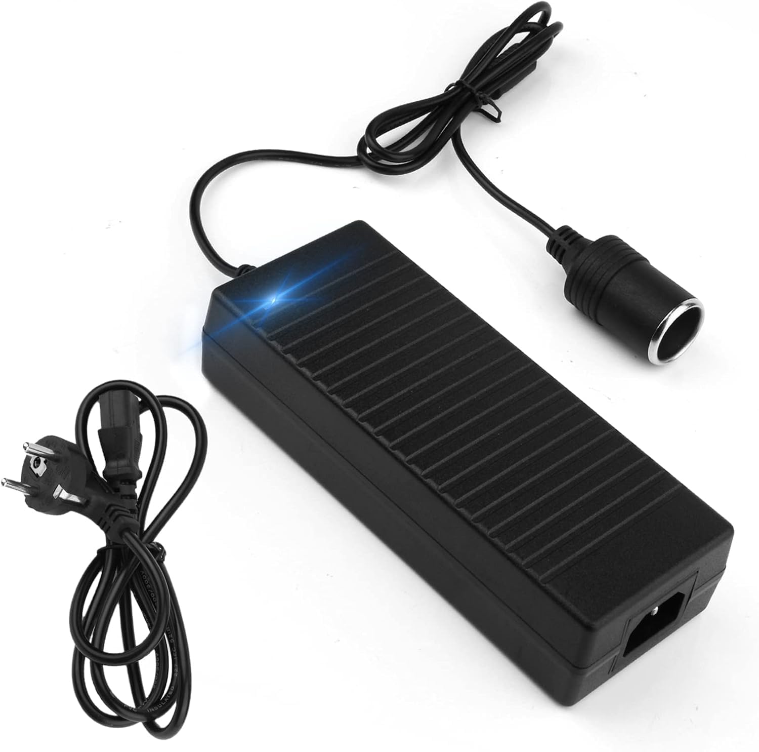 BAIFULAI Spannungswandler 230v auf 12v, KFZ Netzadapter, 12V 10A Adapter Zigarettenanzünder Steckdose, AC-DC Spannungswandler, für Kühlbox, Navi, PKW Kühlschrank, Auto-Handstaubsauger(120W) Angebot bei HelloDeals