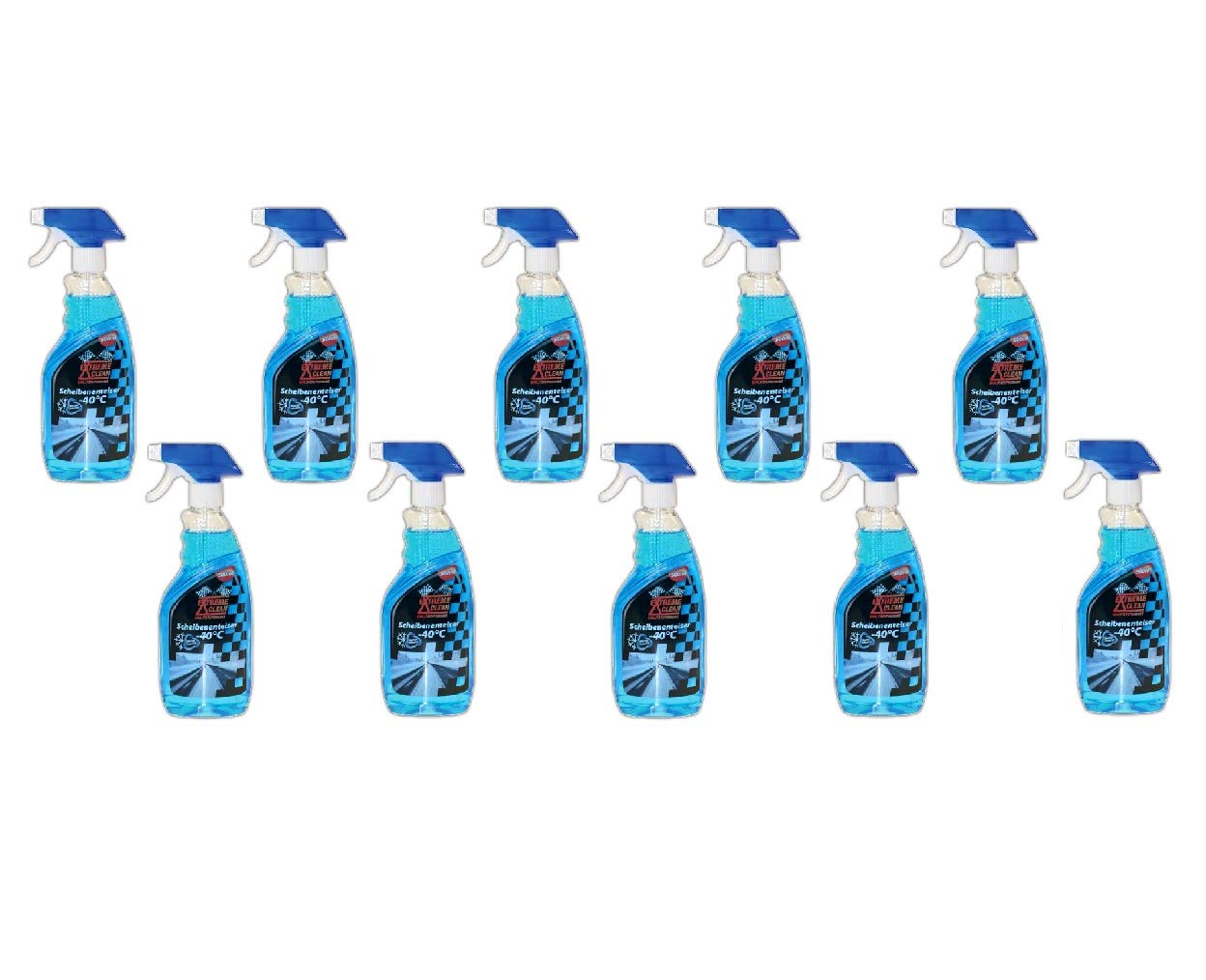 Dahlmann Tools/Extreme Clean 10x 500ml Auto Scheibenenteiser Enteiser Spray Auto Scheibenfrostschutz bis -40°C 5 Liter Angebot bei HelloDeals