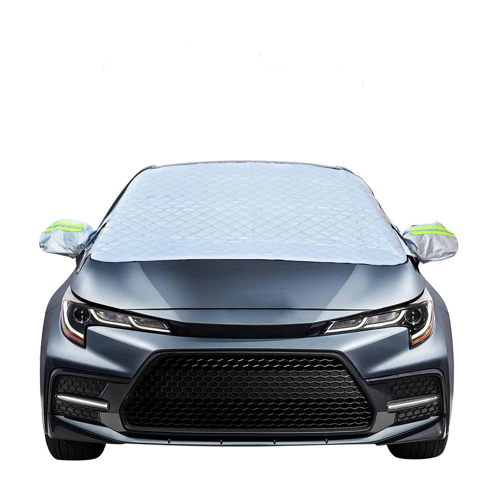 Frontscheibenabdeckung Auto, Magnetischer Schneeschutz Abdeckung Winters Fixierung Faltbare Abnehmbare Auto Abdeckung für die gegen Schnee, EIS, Frost, Staub, Sonne (148 * 116cm) Angebot bei HelloDeals