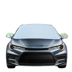 Frontscheibenabdeckung Auto, Magnetischer Schneeschutz Abdeckung Winters Fixierung Faltbare Abnehmbare Auto Abdeckung für die gegen Schnee, EIS, Frost, Staub, Sonne (148 * 116cm) Angebot bei HelloDeals