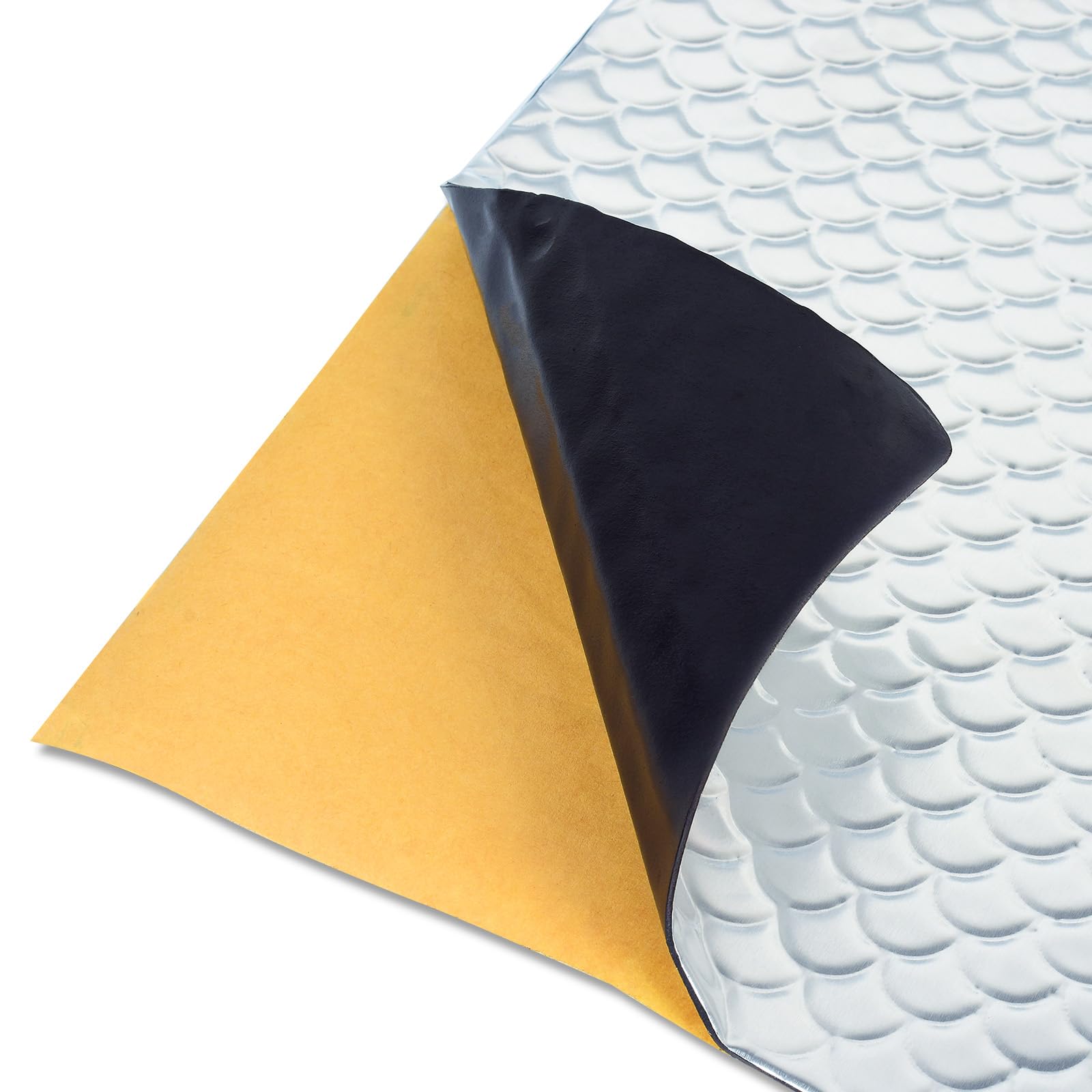 AggSound 2mm 6Stücks 40×25cm Alubutyl Anti Dröhn Dämmmatte, selbstklebend Isolierung für Autos, KFZ Lärmschutz, Schalldämmung und Schallschutz(0,56㎡) 6 2mm Angebot bei HelloDeals