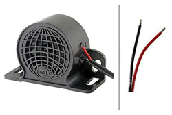 HELLA Rückfahrwarner BM10 - 110dB(A) - Starkton - Gehäusefarbe: schwarz - geschraubt - Kabel: 200mm - Stecker: offene Kabelenden - Menge: 1 - 3SL 009 148-151 110 dB(A) Anschluss mit 2 offenen Kabelenden Angebot bei HelloDeals