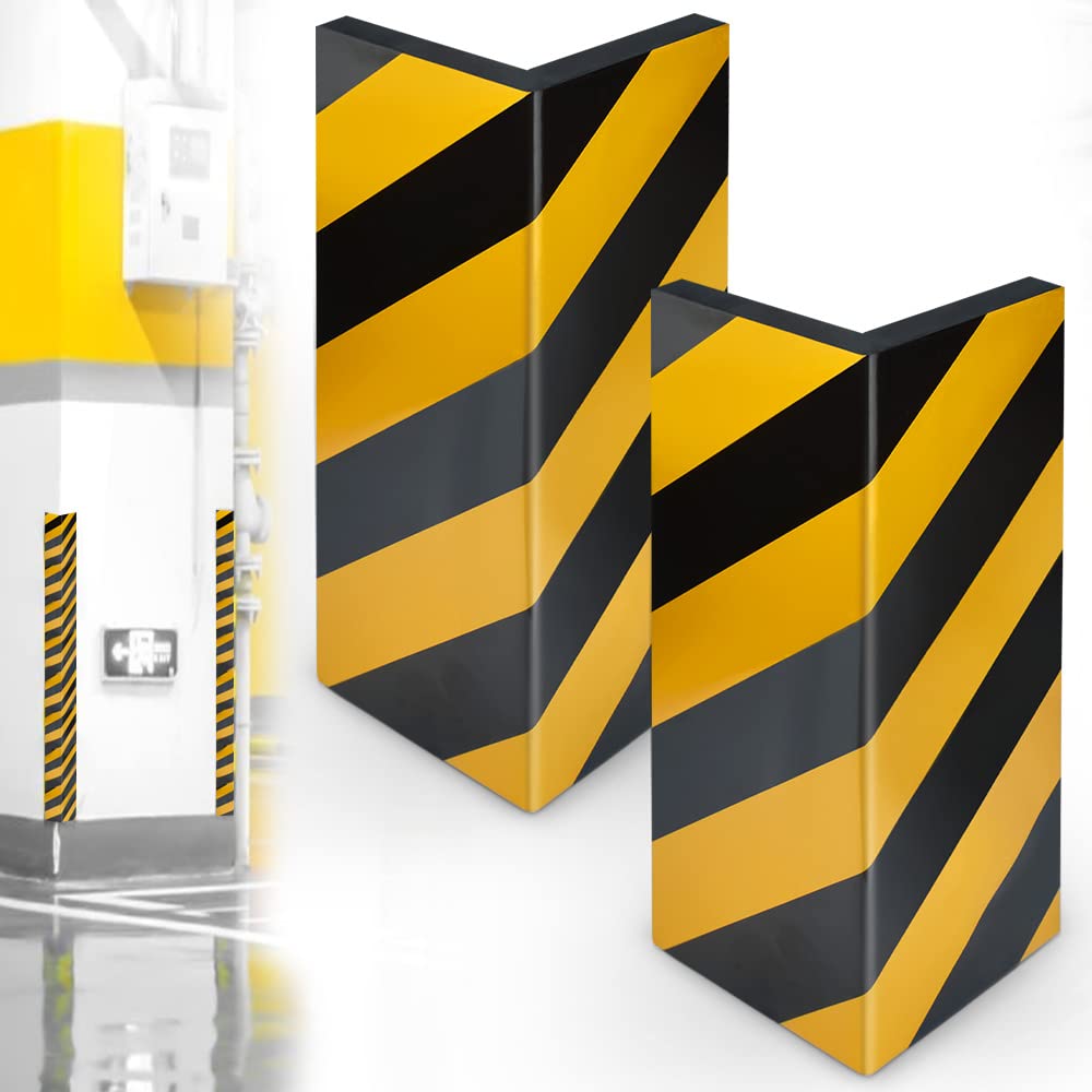 BUZIFU 2 Stück Türkantenschoner Türkantenschutz Garage selbstklebend Kantenschutz Autotür Türkantenschoner Schutzleiste Garagenwand Türschoner (40cmx25cmx2cm) mit schwarz/gelb Streifen für Autotür Gelb Schwarz Gefaltete Breite 12,5 cm Angebot bei HelloDeals