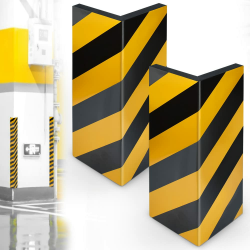 BUZIFU 2 Stück Türkantenschoner Türkantenschutz Garage selbstklebend Kantenschutz Autotür Türkantenschoner Schutzleiste Garagenwand Türschoner (40cmx25cmx2cm) mit schwarz/gelb Streifen für Autotür Gelb Schwarz Gefaltete Breite 12,5 cm Angebot bei HelloDeals