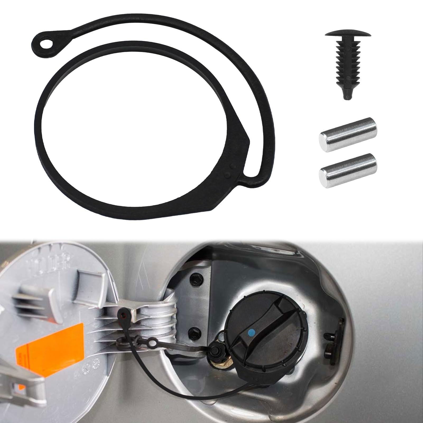 Tankdeckel Halteband,Vw T5 Zubehör,Audi A4,Audi A4 B8,Audi A3 8p,Tankdeckelleitung, Auto Kraftstofftankdecke Linie,Kabelsatz für Auto kraftstofftankdeckel,Kompatibel mit VW,Passat und BMW Angebot bei HelloDeals