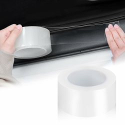 EINESIN Auto Einstiegsleisten Schutz 5cm*10m, Carbon Aufkleber, Auto Einstiegsleisten Kohlefaser Aufkleber, Selbstklebend Schutzfolie Lackschutzfolie Auto（Transparent） 5 cm X 10 Meter Angebot bei HelloDeals