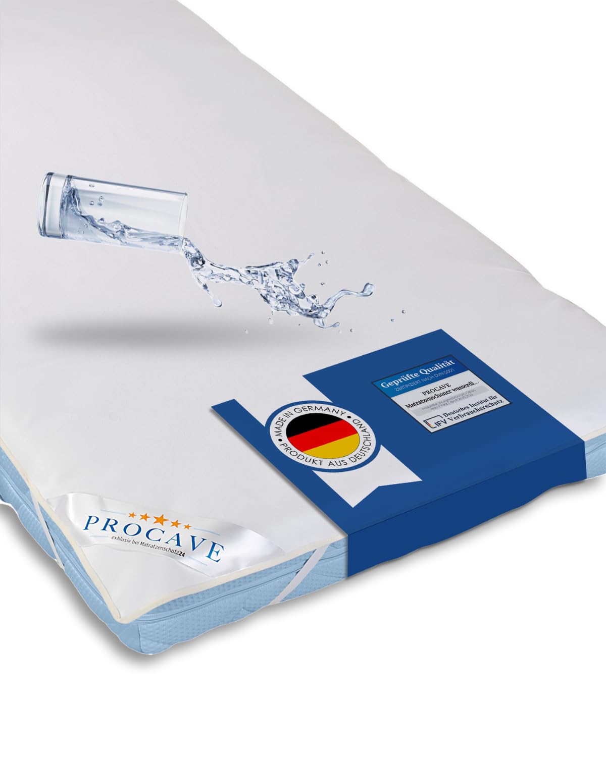 PROCAVE® Matratzenschoner 90x200 cm wasserdicht | Atmungsaktiver Matratzentopper mit Nässeschutz | Inkontinenzunterlage waschbar | Anti-Milben Bettunterlage | Premium Matratzenauflage Made in Germany 90 x 200 cm Angebot bei HelloDeals