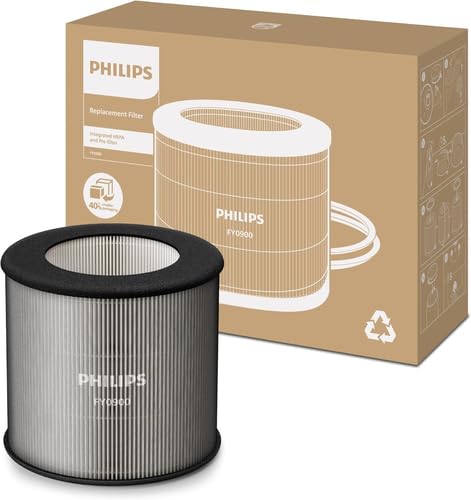 Philips Original-Ersatzfilter für Luftreiniger der Serien 800 & 900 AC0819, AC0820, AC0920, AC0921, HEPA NanoProtect, 12 Monate Lebensdauer, Schwarz/Weiß (FY0900/30) Filter 800 Serie Black/White Angebot bei HelloDeals