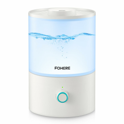 FOHERE Luftbefeuchter Schlafzimmer, 3.2L Leiser Baby Luftbefeuchter with Top-Fill, 28 Stunden, 360° kühler Nebel, BPA-frei, Aromadiffusor, 7 Farben Nachtlicht for Pflanzen heim Büro Angebot bei HelloDeals