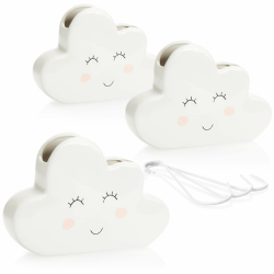com-four® 3X Luftbefeuchter Heizung - Heizkörper Luftbefeuchter Wolke - Heizung Wasserverdunster aus Keramik im lustigen Wölkchen Design - 300 ml Angebot bei HelloDeals