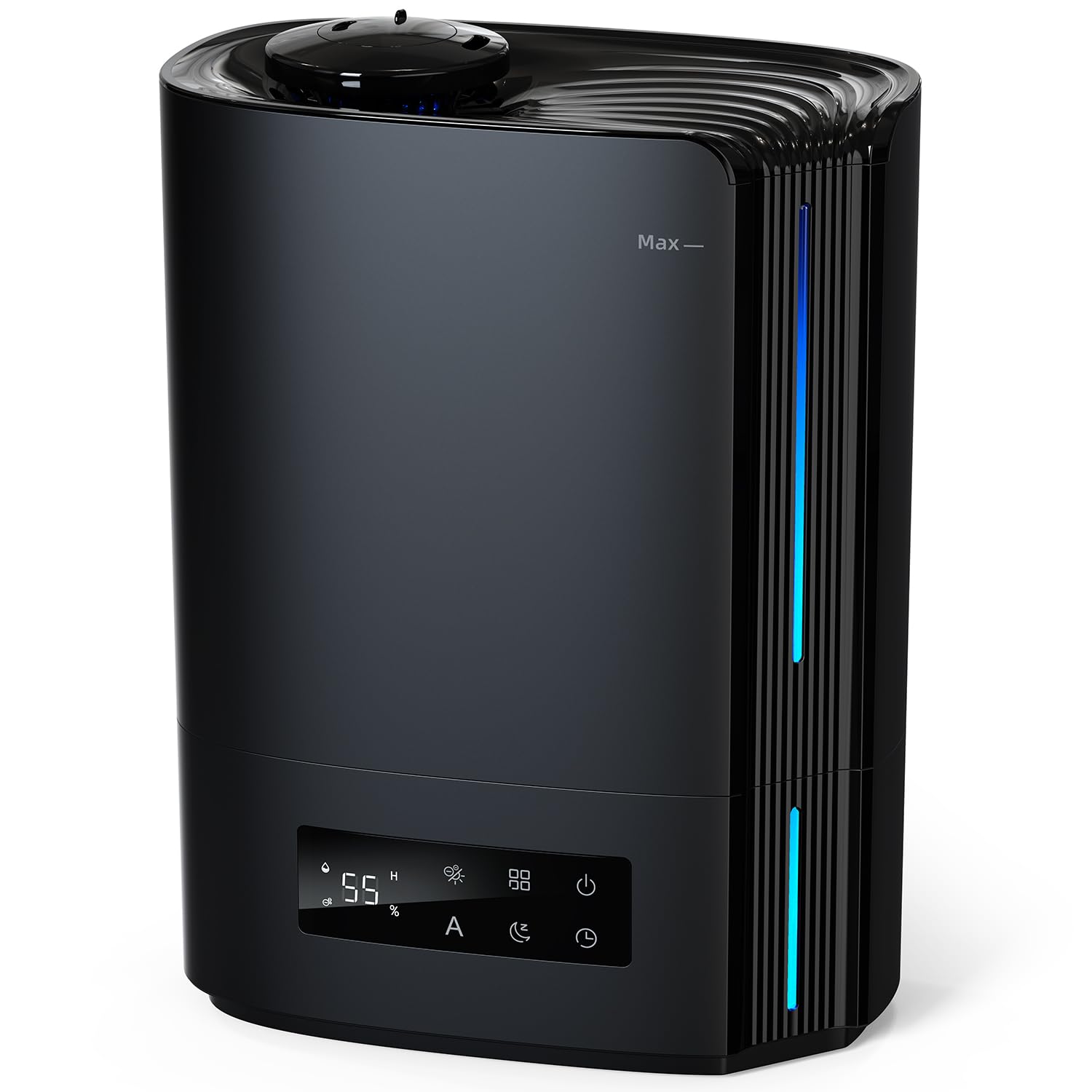 AROEVE 6L Luftbefeuchter Schlafzimmer, Aroma Diffusor, Ultraschall Top-Fill Luftbefeuchter für Baby Kinderzimmer, Pflanzen, 60h leise Raumbefeuchter, intelligente Luftfeuchtigkeitskontrolle, Schwarz Angebot bei HelloDeals