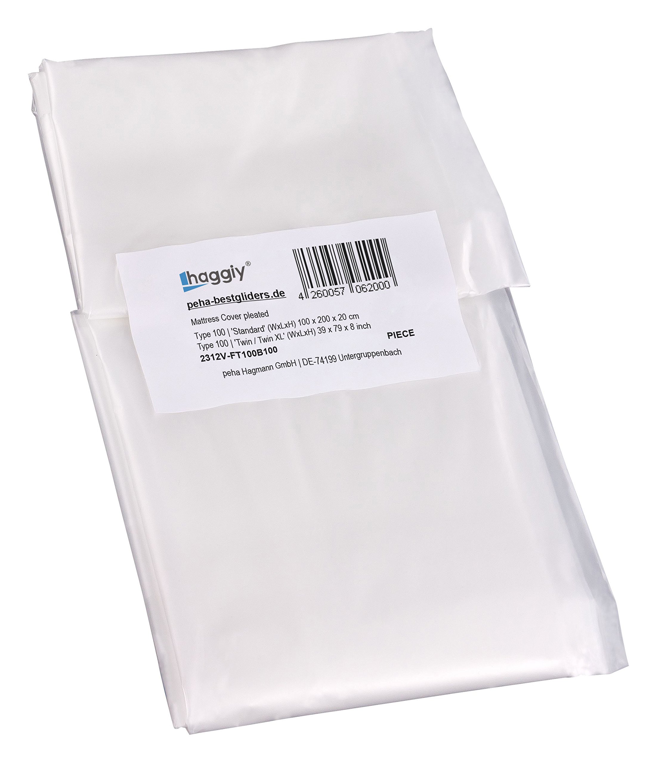 haggiy Matratzenhülle – Aufbewahrungshülle für 80-100 cm breite Matratzen – Geruchsneutral & Reißfest – Aufbewahrungstasche für Umzug & Lagerung (LxBxH) 100x200x20 cm Angebot bei HelloDeals